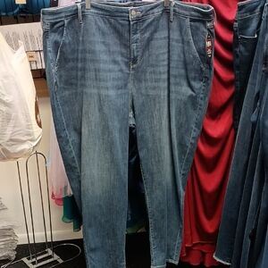 NYDJ 24W Straight Leg Blue Jeans